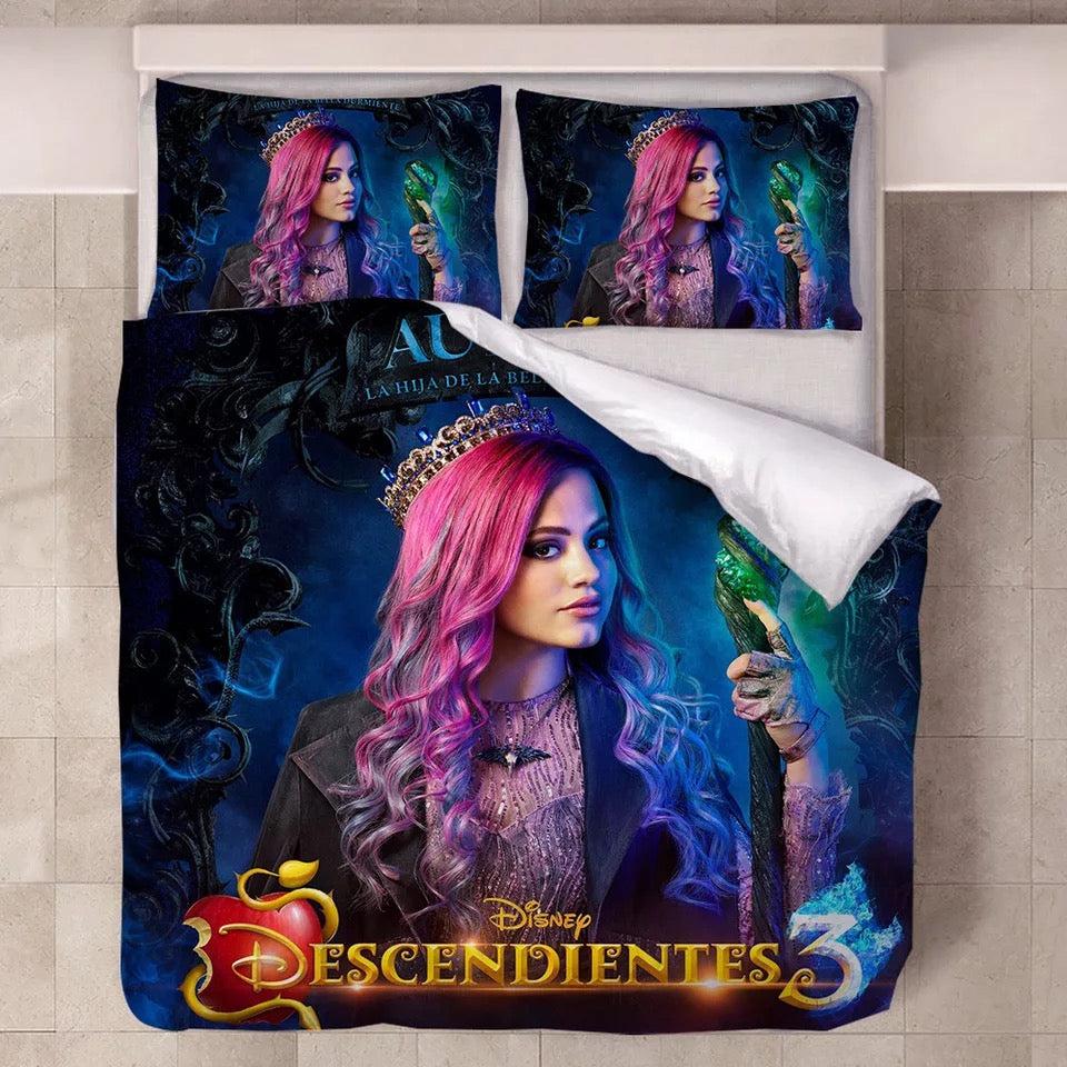 Descendants Mal Carlos Evie Jay #5 Duvet Cover Quilt Cover Pillowcase Bedding Set Home Decor