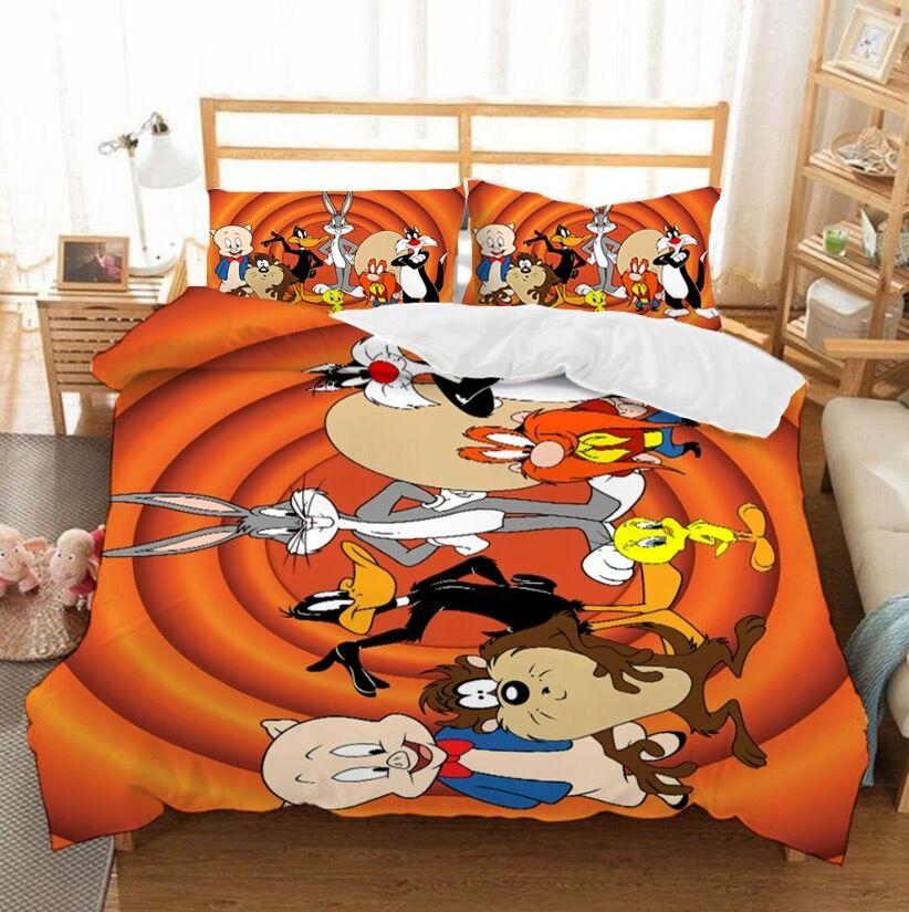 Looney Tunes Bugs Bunny Duvet Cover Quilt Cover Pillowcase Bedding Set Home Bedroom Decor