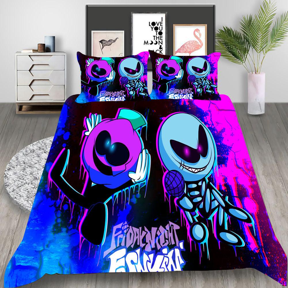 Friday Night Funkin Skid and Pump #7 Duvet Cover Quilt Cover Pillowcase Bedding Set