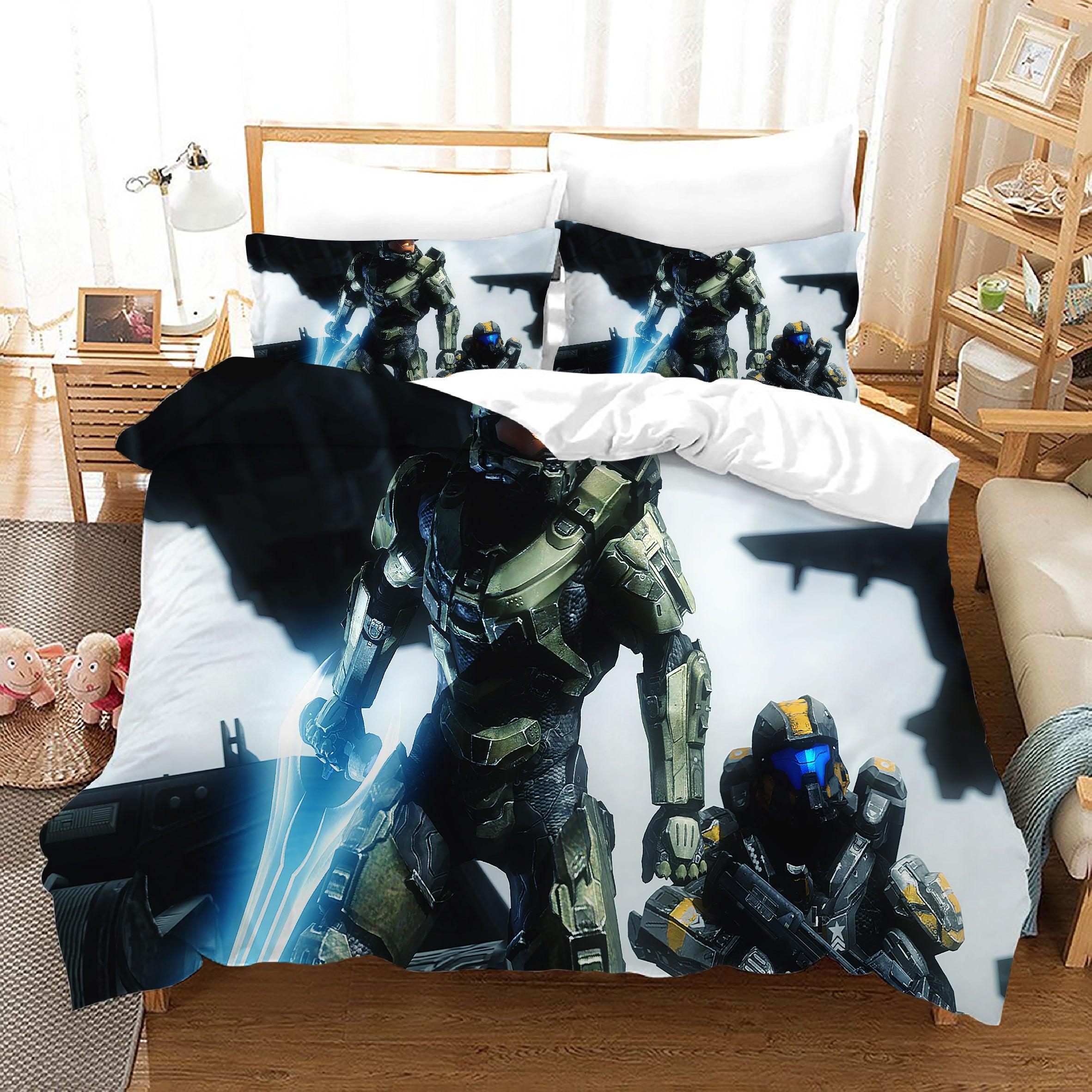 Halo 5 Guardians #9 Duvet Cover Quilt Cover Pillowcase Bedding Set Home Bedroom Decor