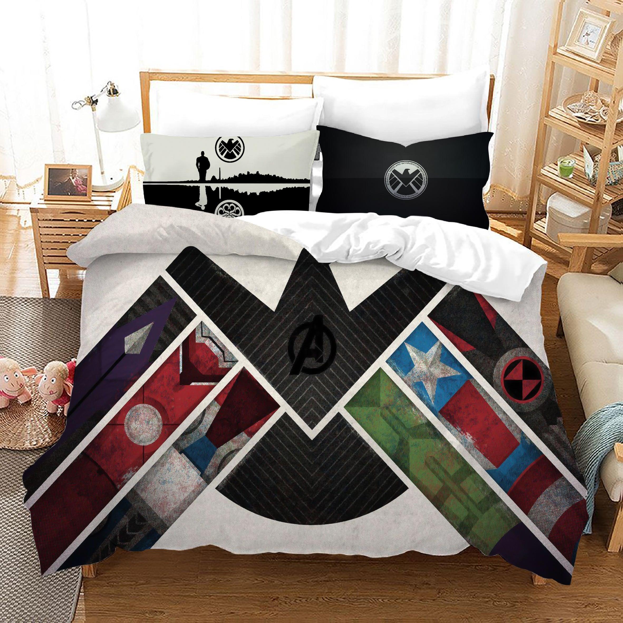 Marvels Agents of SHIELD #11 Duvet Cover Quilt Cover Pillowcase Bedding Set Home Bedroom Decor