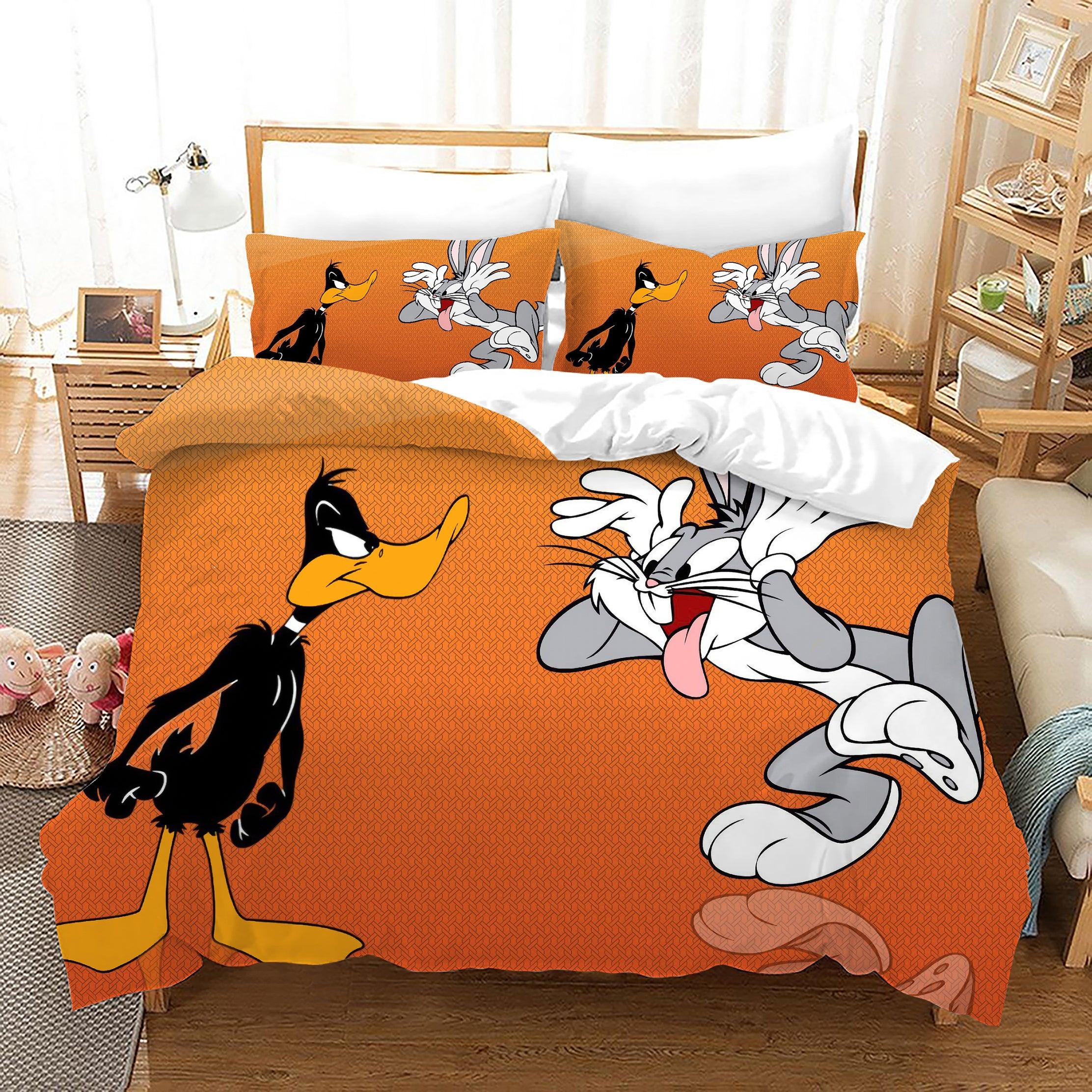 Looney Tunes Bugs Bunny #24 Duvet Cover Quilt Cover Pillowcase Bedding Set Home Bedroom Decor