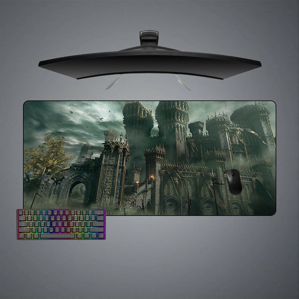 Allleftout Elden Ring Stormveil Castle Design M-Xxl Size Gaming Mouse Pad, Computer Desk Mat