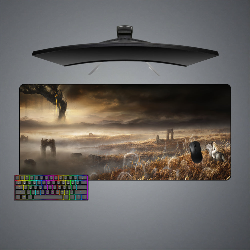 Allleftout Elden Ring Gravesite Plain Design M-Xxl Size Gaming Mouse Pad, Computer Desk Mat