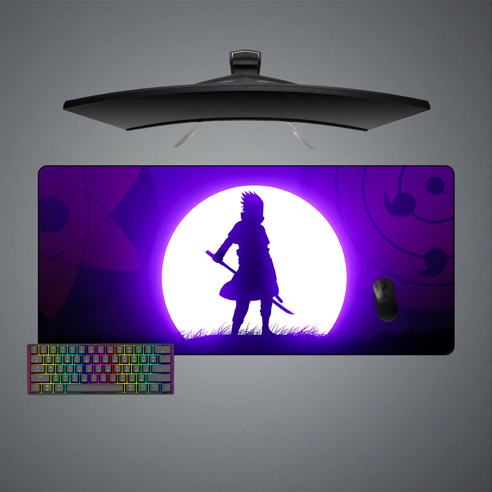 Allleftout Sasuke Purple Design M-Xxl Size Gaming Mouse Pad, Computer Desk Mat