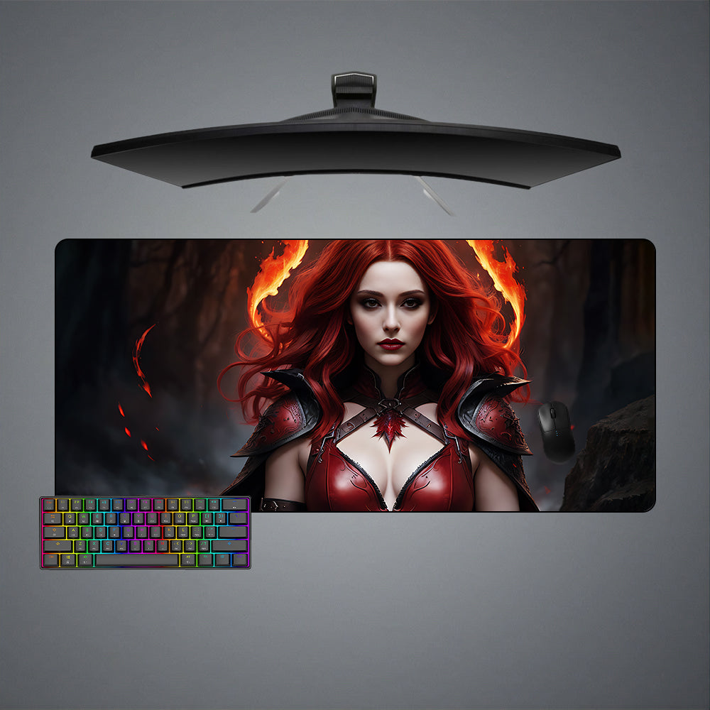 Allleftout Scarlet Princess Design M-Xxl Size Gaming Mouse Pad, Computer Desk Mat