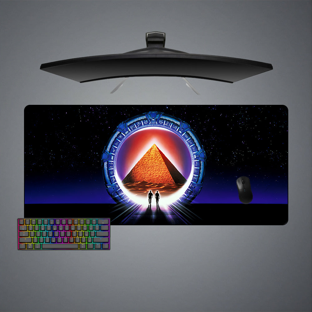 Allleftout Stargate Pyramid Design M-Xxl Size Gaming Mouse Pad, Computer Desk Mat