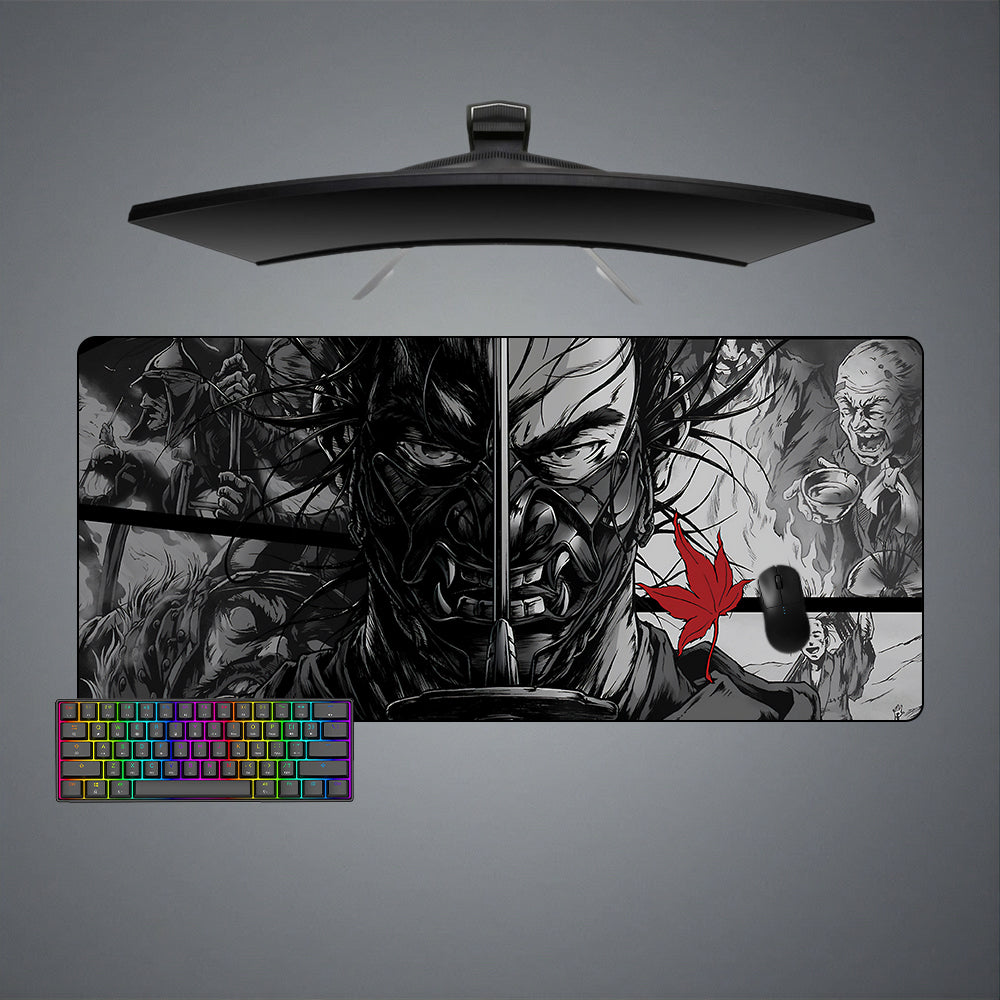 Allleftout Ghost Of Tsushima Drawing Design M-Xxl Size Gaming Mouse Pad, Computer Desk Mat