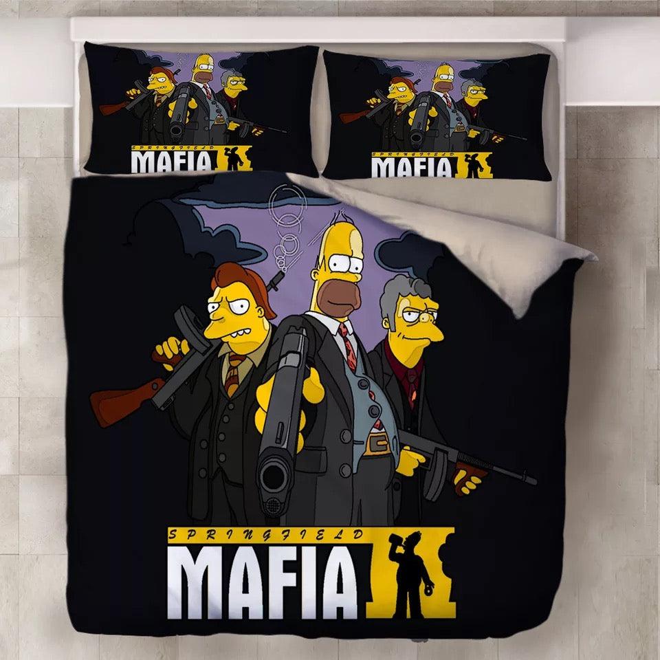 Anime The Simpsons Homer J Simpson #4 Duvet Cover Quilt Cover Pillowcase Bedding Set Home Decor