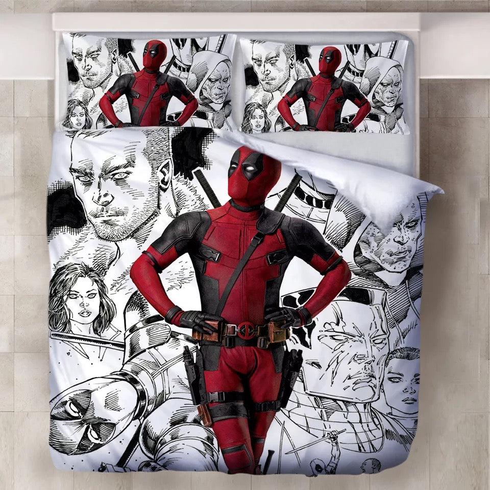 Deadpool X-Men #13 Duvet Cover Quilt Cover Pillowcase Bedding Set Home Decor