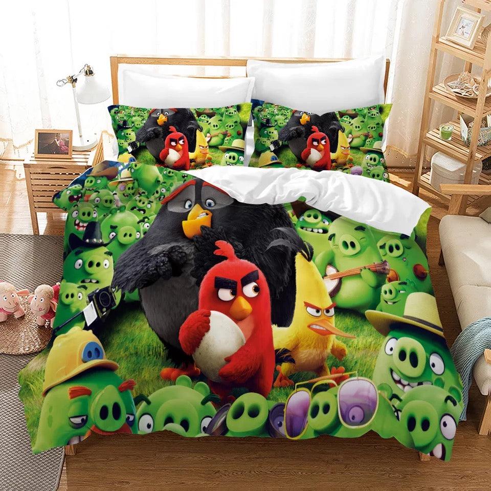Angry Birds #4 Duvet Cover Quilt Cover Pillowcase Bedding Set Home Decor