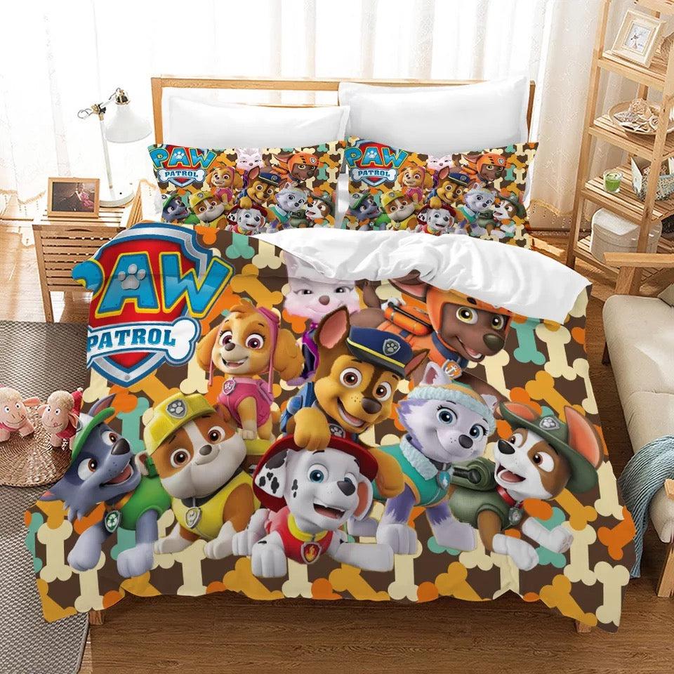 PAW Patrol Marshall #5 Duvet Cover Quilt Cover Pillowcase Bedding Set Home Decor