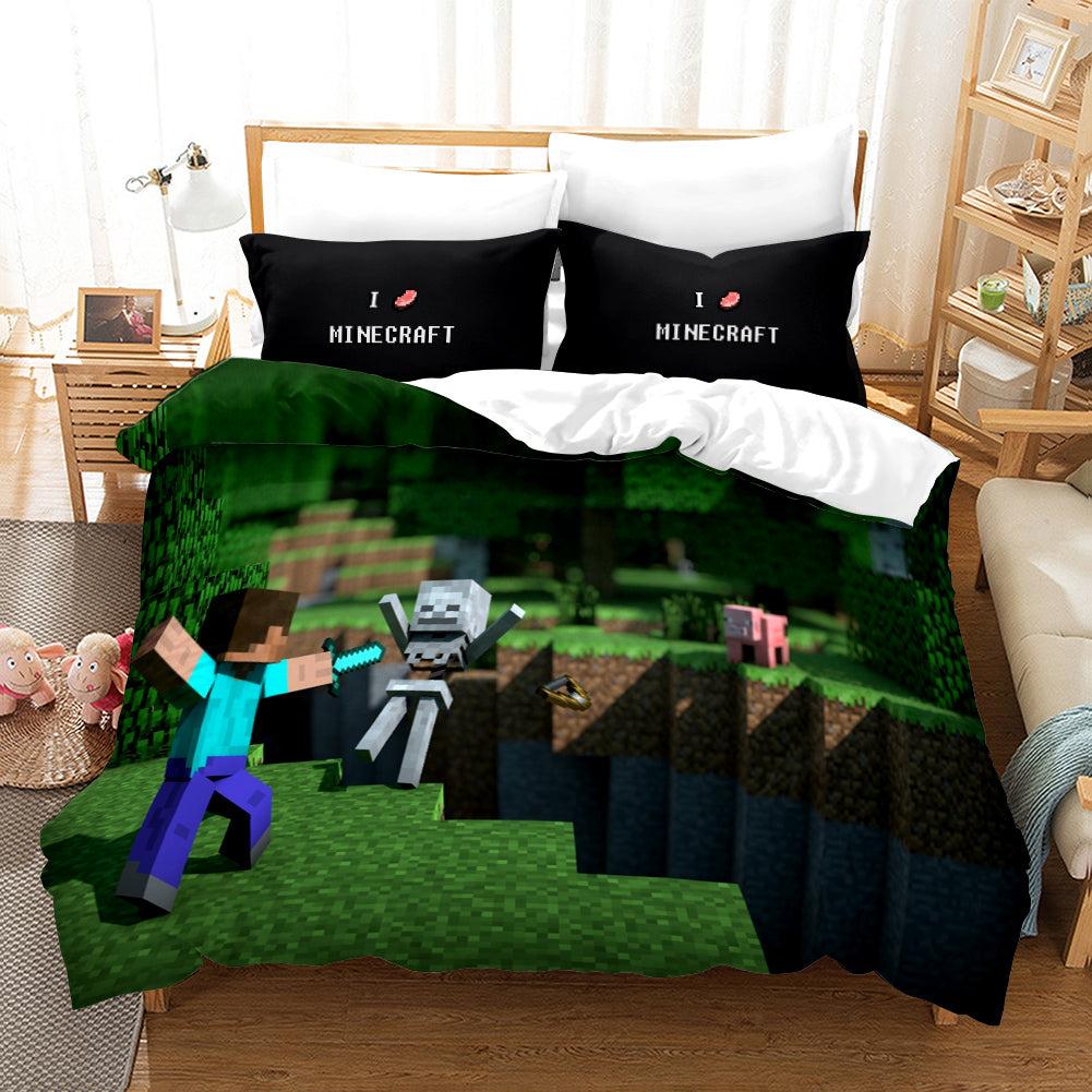 Minecraft #24 Duvet Cover Quilt Cover Pillowcase Bedding Set Home Bedroom Decor