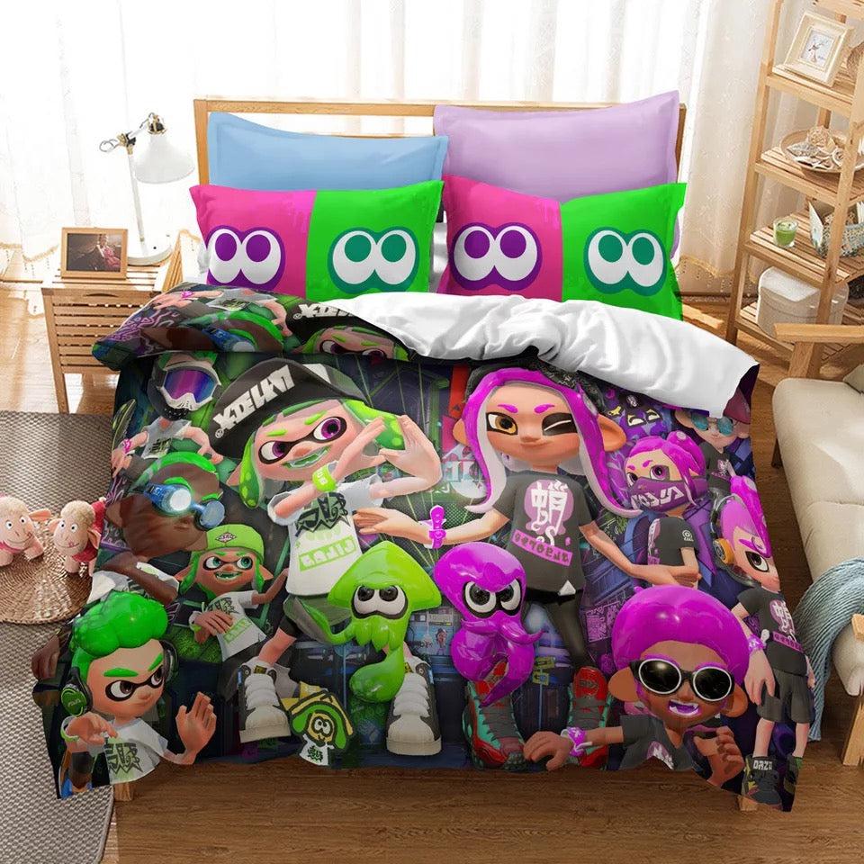 Splatoon #16 Duvet Cover Quilt Cover Pillowcase Bedding Set