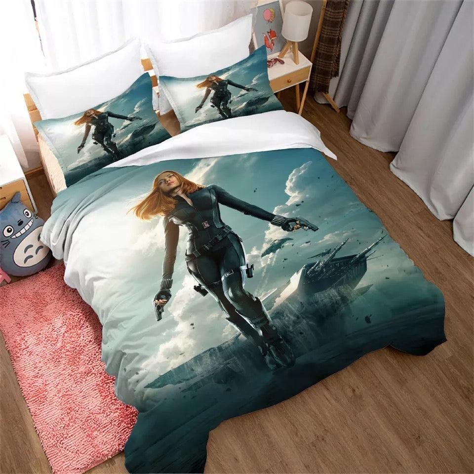 Black Widow Natasha Romanoff #9 Duvet Cover Quilt Cover Pillowcase Bedding Set Home Decor