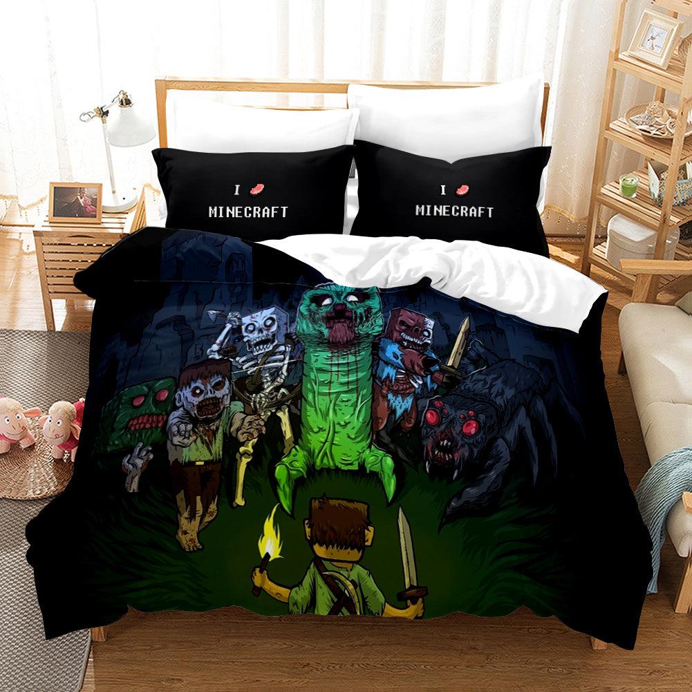 Minecraft #15 Duvet Cover Quilt Cover Pillowcase Bedding Set Home Bedroom Decor