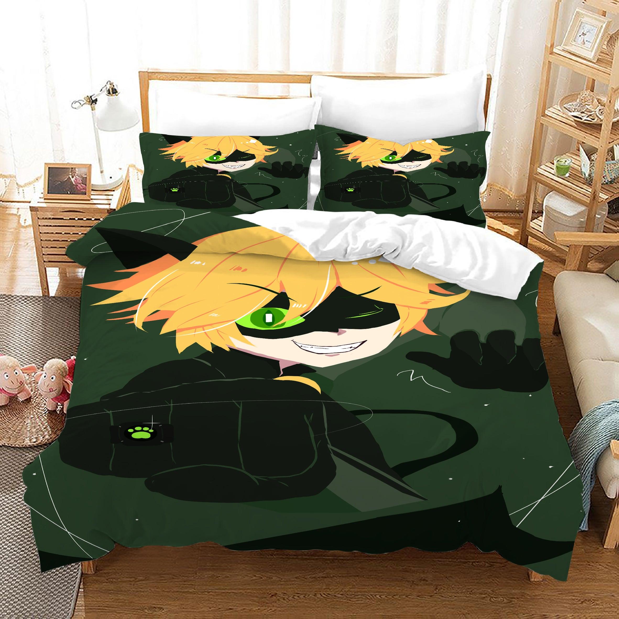 Ladybugs Cat Noir#22 Duvet Cover Quilt Cover Pillowcase Bedding Set Home Bedroom Decor