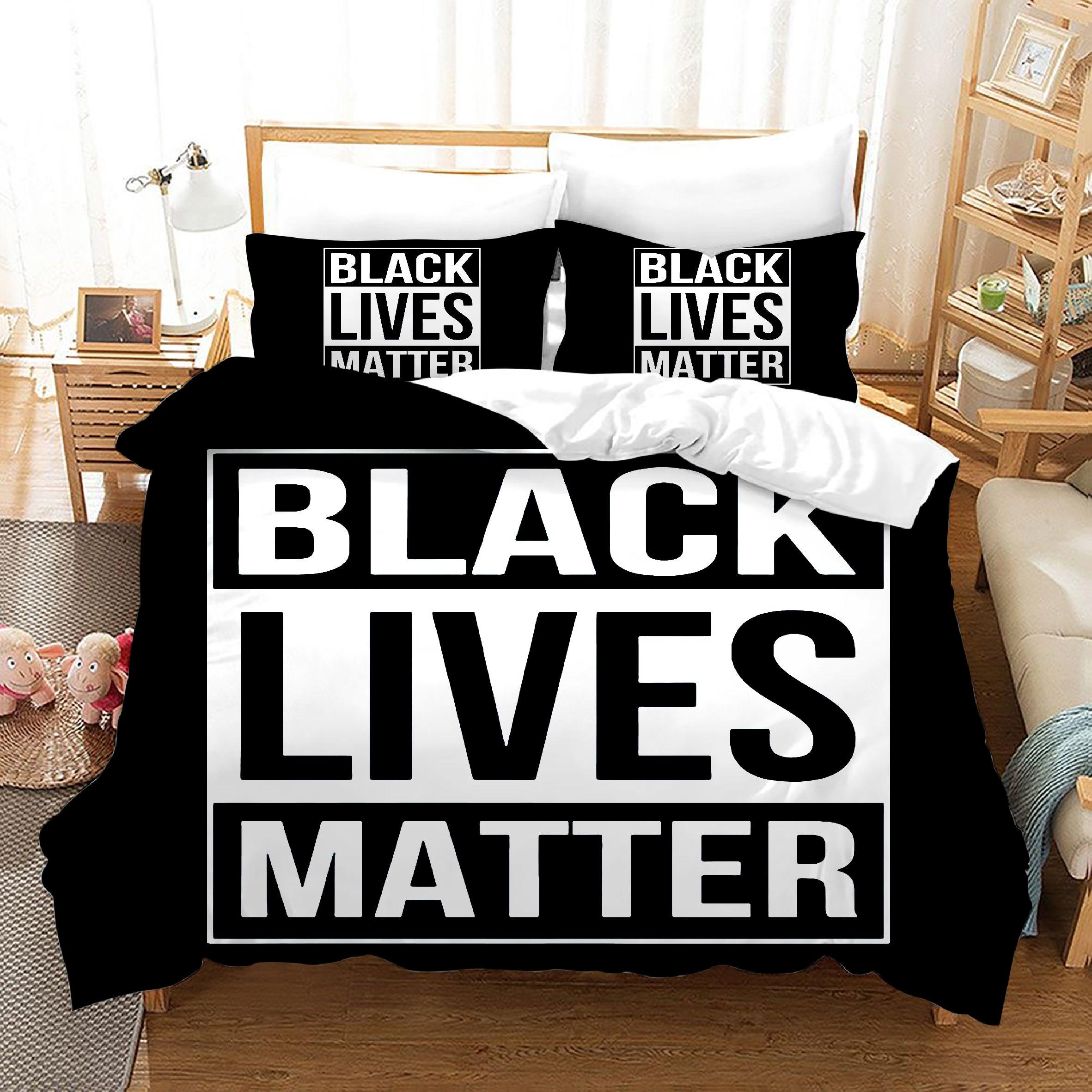 Black Lives Matter #16 Duvet Cover Quilt Cover Pillowcase Bedding Set Home Bedroom Decor