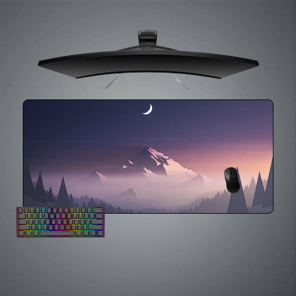 Allleftout Mountains Minimalist Art Design M-Xxl Size Gaming Mouse Pad, Computer Desk Mat