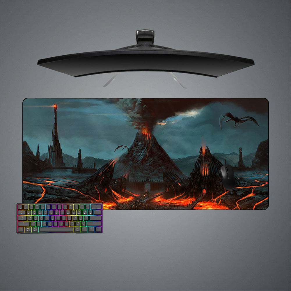 Allleftout Lotr Mordor Design M-Xxl Size Gaming Mouse Pad, Computer Desk Mat