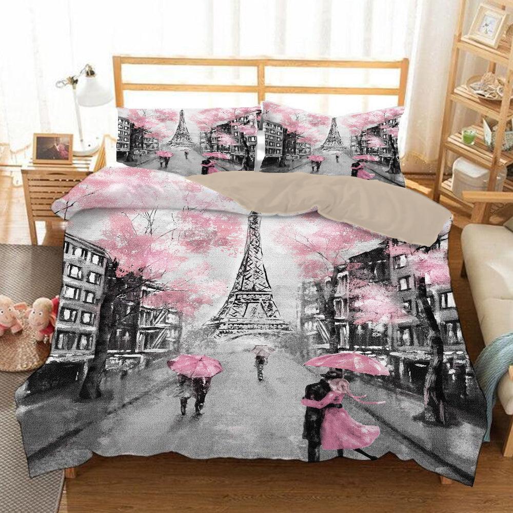 The Eiffel Tower La Tour Eiffel #4 Duvet Cover Quilt Cover Pillowcase Bedding Set Home Bedroom Decor