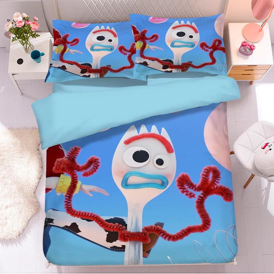 Toy Story Woody Forky #21 Duvet Cover Quilt Cover Pillowcase Bedding Set Home Bedroom Decor