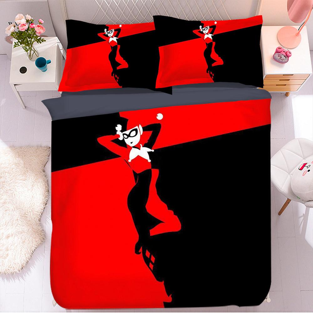 Harley Quinn Birds of Prey #50 Duvet Cover Quilt Cover Pillowcase Bedding Set Home Bedroom Decor