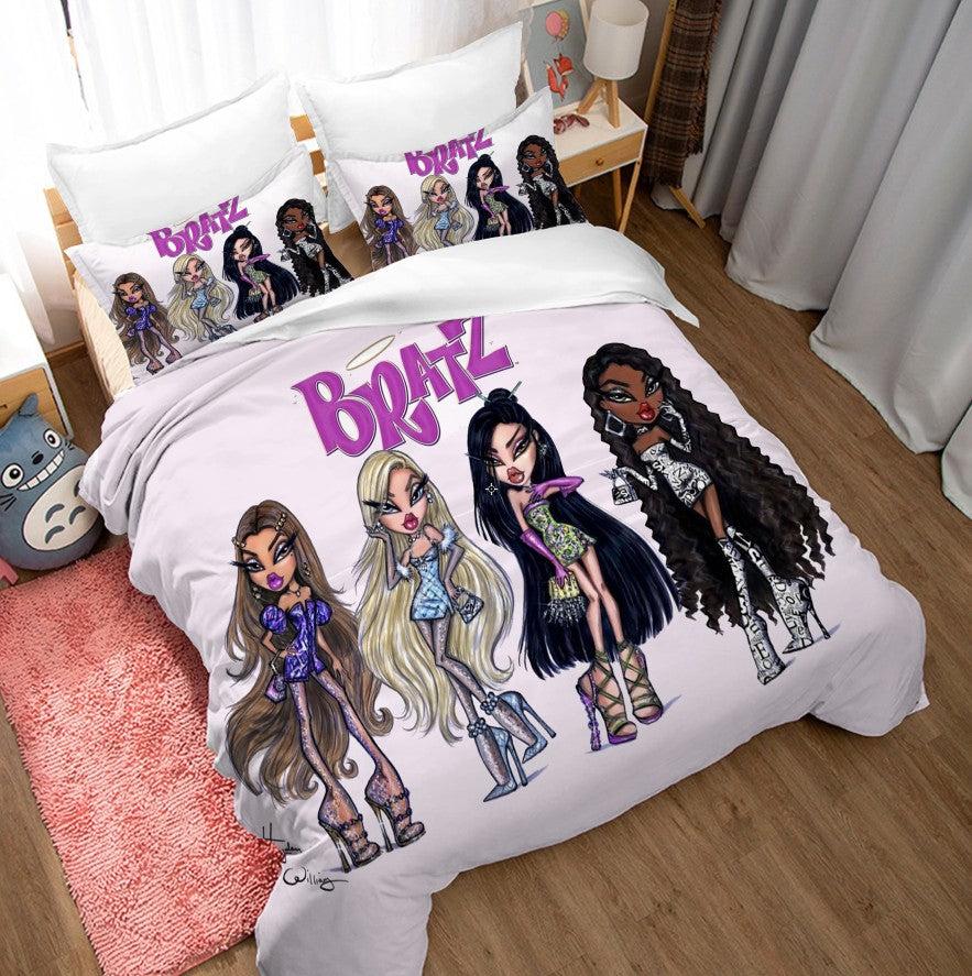 Bratz Duvet Cover Quilt Cover Pillowcase Bedding Set Home Decor