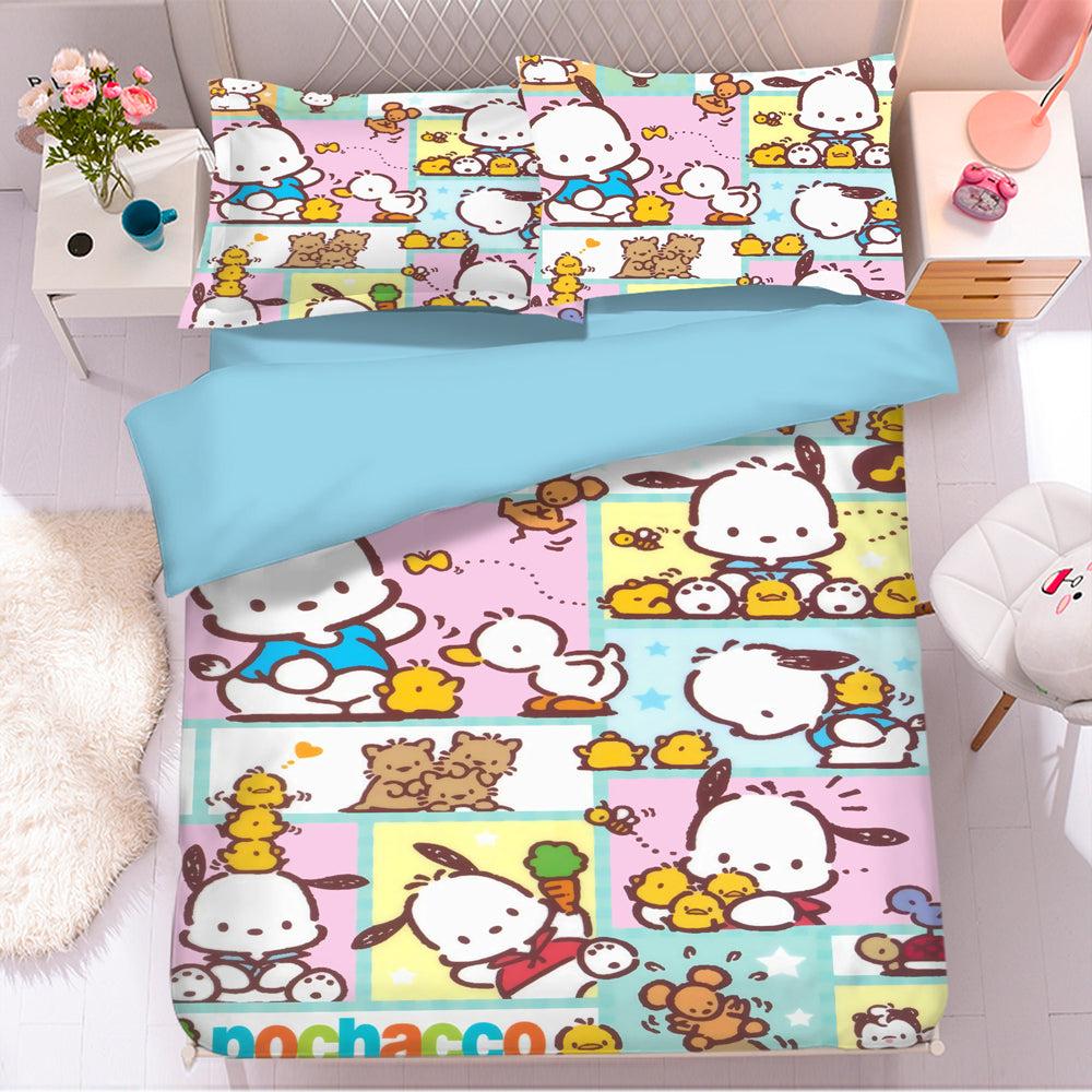 Pachacco Pochacco Pocha Pocha Chubby #1 Duvet Cover Quilt Cover Pillowcase Bedding Set Home Decor
