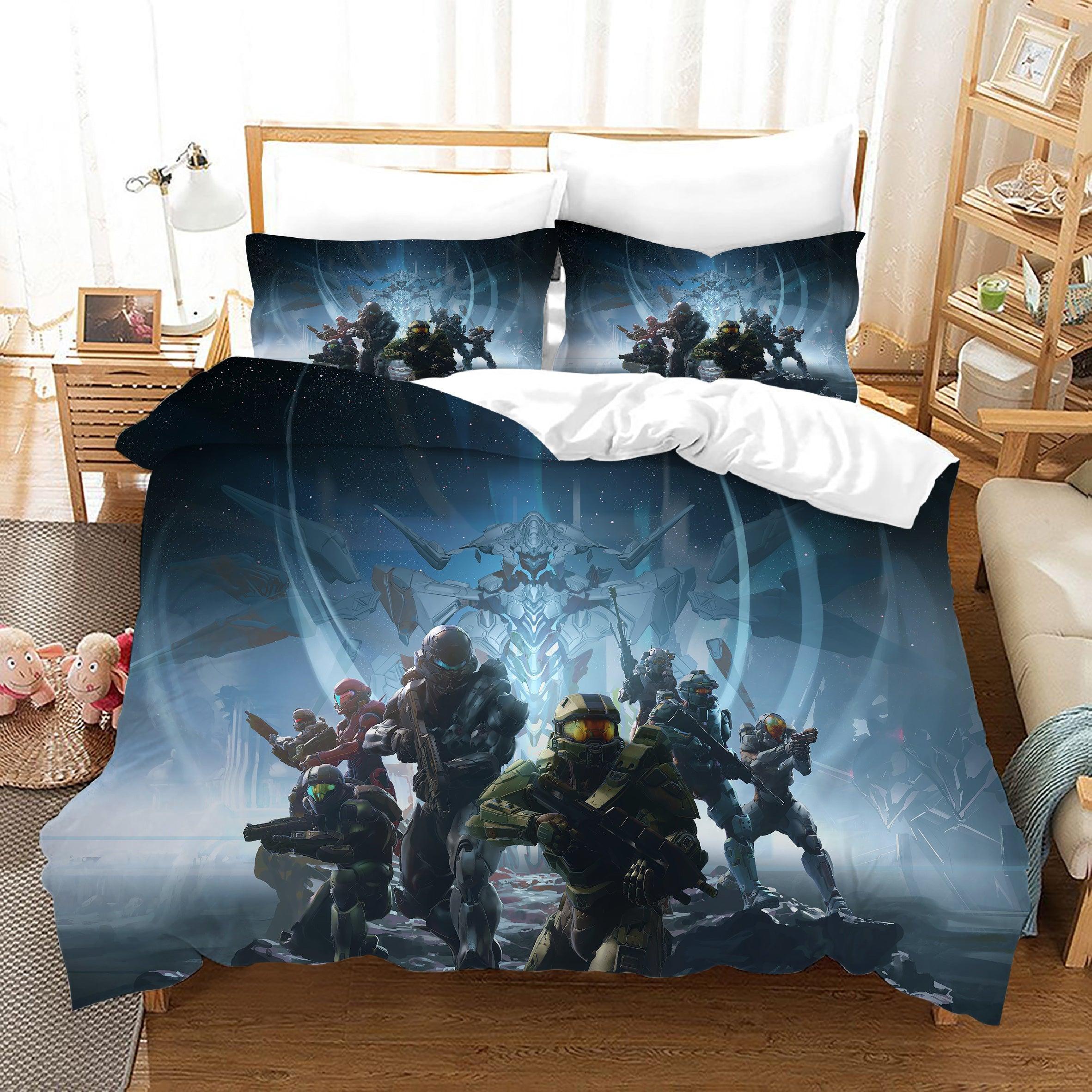Halo 5 Guardians #22 Duvet Cover Quilt Cover Pillowcase Bedding Set Home Bedroom Decor