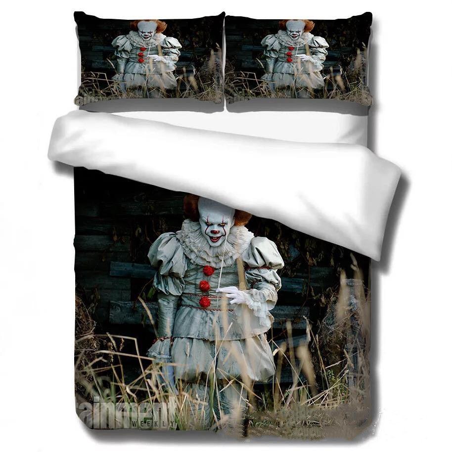 Pennywise Scary Clown #6 Duvet Cover Quilt Cover Pillowcase Bedding Set