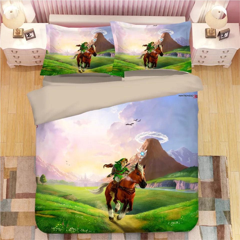 The Legend of Zelda Link #8 Duvet Cover Quilt Cover Pillowcase Bedding Set Home Decor