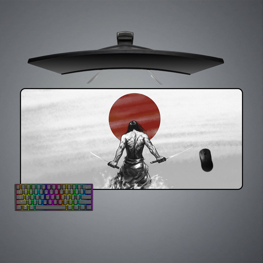 Allleftout Samurai Warrior Design M-Xxl Size Gaming Mouse Pad, Computer Desk Mat