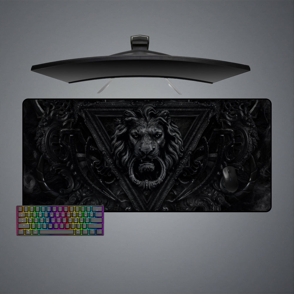 Allleftout Lion Door Design M-Xxl Size Gaming Mouse Pad, Computer Desk Mat