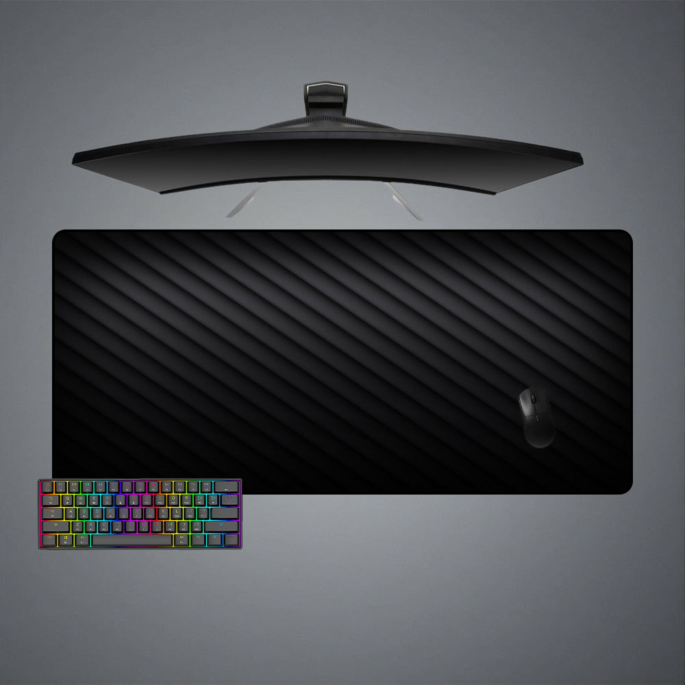 Allleftout Black Stripes Design M-Xxl Size Gaming Mouse Pad, Computer Desk Mat