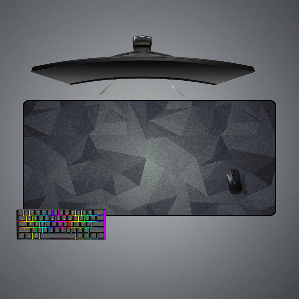 Allleftout Gray Triangle Geometry Design M-Xxl Size Gaming Mouse Pad, Computer Desk Mat