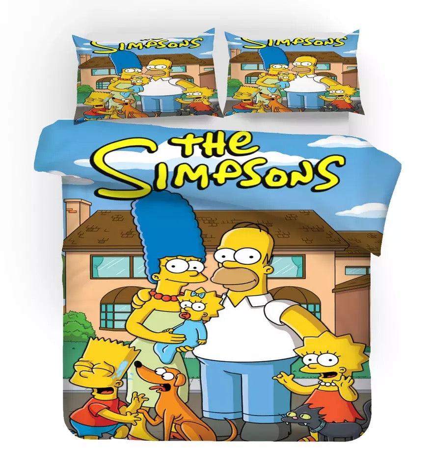 Anime The Simpsons Homer J Simpson #17 Duvet Cover Quilt Cover Pillowcase Bedding Set Home Decor