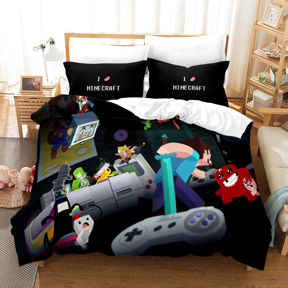 Minecraft #21 Duvet Cover Quilt Cover Pillowcase Bedding Set Home Bedroom Decor