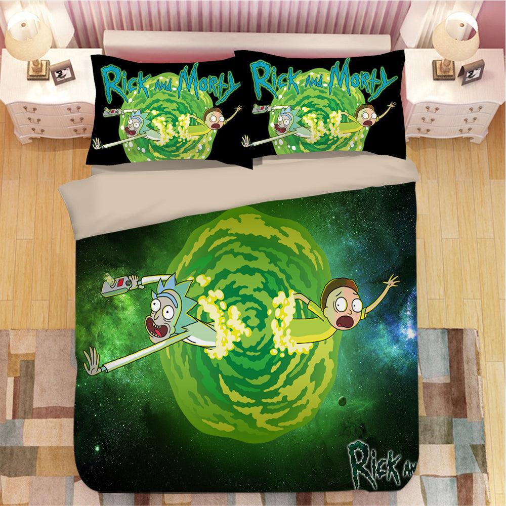 Rick and Morty #14 Duvet Cover Quilt Cover Pillowcase Bedding Set Home Bedroom Decor