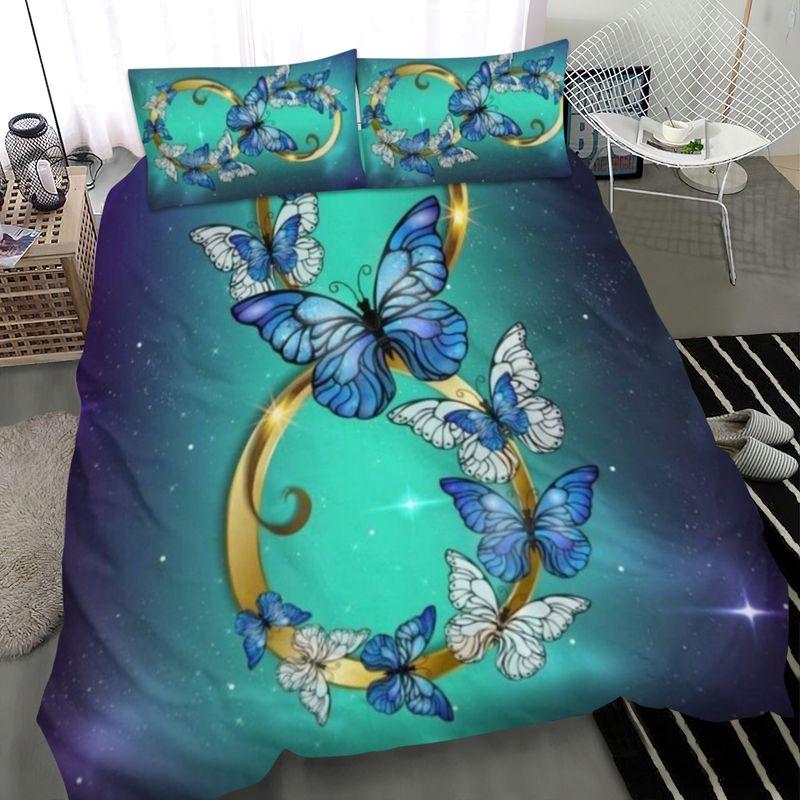 Infinity Butterfly Bedding Duvet Cover Blue Butterflies Lovers Home Decor