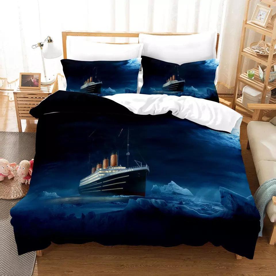 Titanic #5 Duvet Cover Quilt Cover Pillowcase Bedding Set Home Bedroom Decor