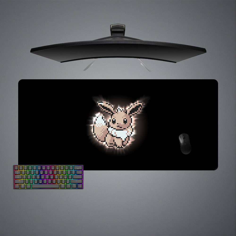 Allleftout Pixel Eevee Design M-Xxl Size Gaming Mouse Pad, Computer Desk Mat