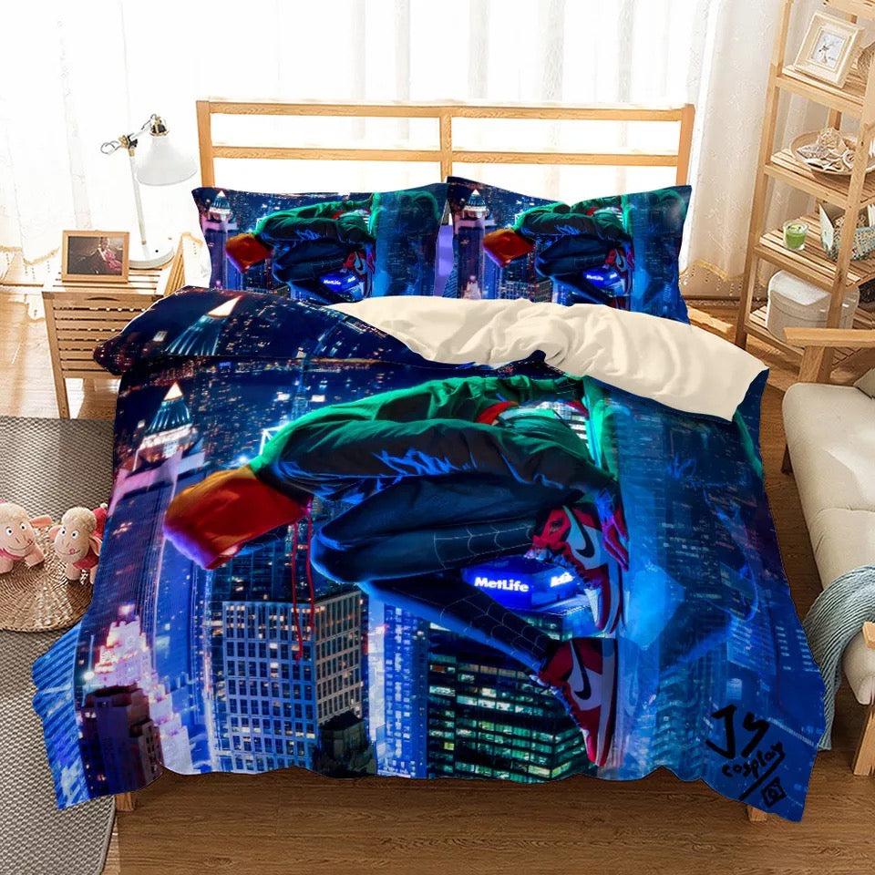 Spider-Man Into the Spider-Verse Miles Morales #32 Duvet Cover Quilt Cover Pillowcase Bedding Set
