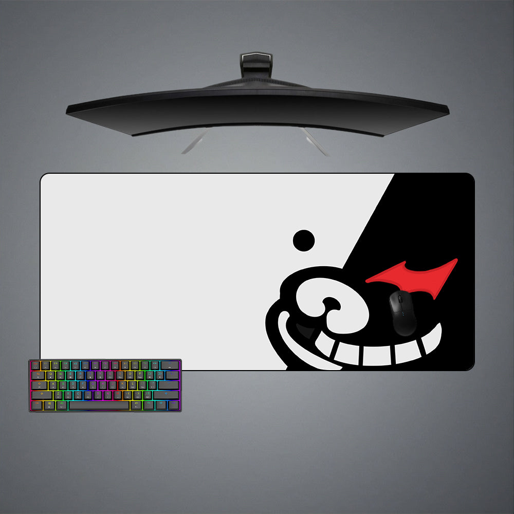 Allleftout Monokuma Face Design M-Xxl Size Gaming Mouse Pad, Computer Desk Mat