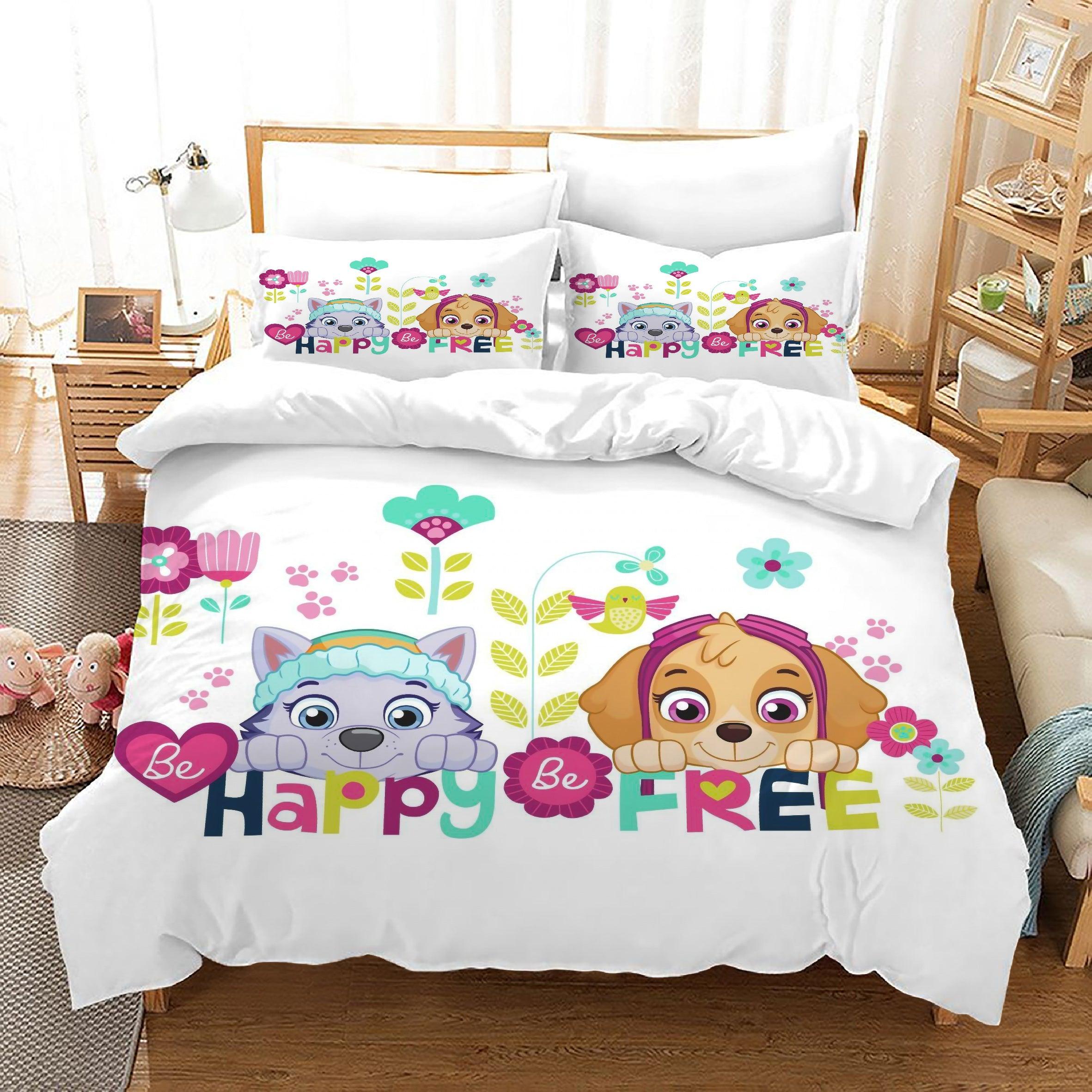 PAW Patrol Marshall #55 Duvet Cover Quilt Cover Pillowcase Bedding Set Home Decor
