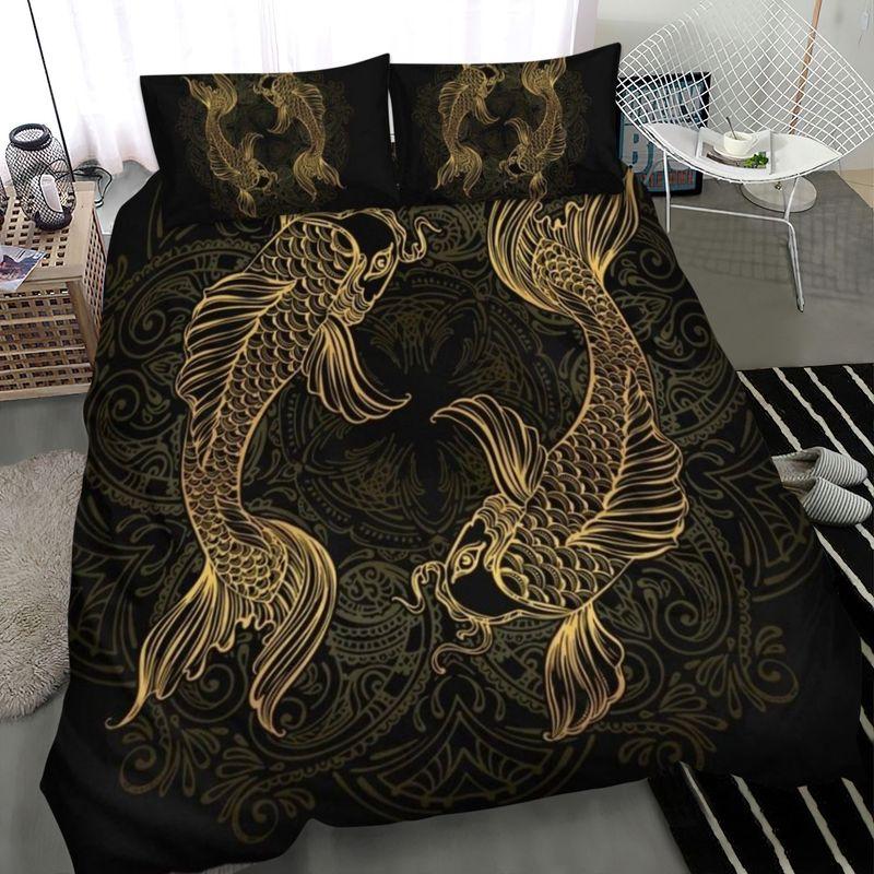 Pisces Zodiac Mandala Pattern Bedding Decor Birthday Gift For Pisces Lovers