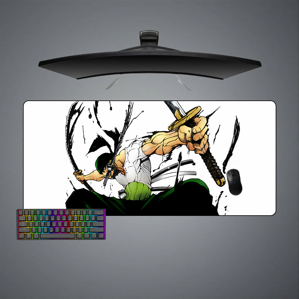 Allleftout Roronoa Zoro Swords Design M-Xxl Size Gaming Mouse Pad, Computer Desk Mat