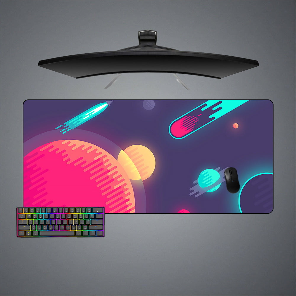 Allleftout Minimalist Space Art Design M-Xxl Size Gaming Mouse Pad, Computer Desk Mat