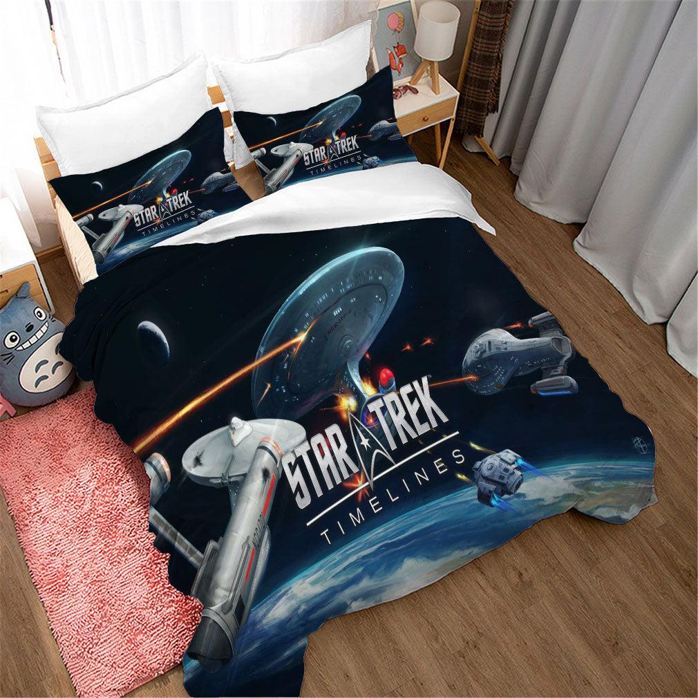 Star Trek Timelines #5 Duvet Cover Quilt Cover Pillowcase Bedding Set Home Decor