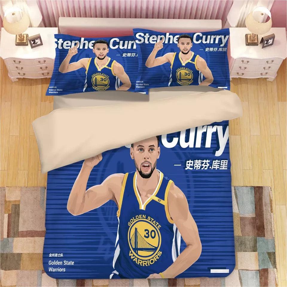 Basketball Golden State Warriors Basketball Curry #13 Duvet Cover Quilt Cover Pillowcase Bedding Set Home Decor